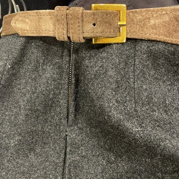 Hermès Vintage Rare 1970’s Grey Wool Skirt Sz 26 - Picture 4 of 7